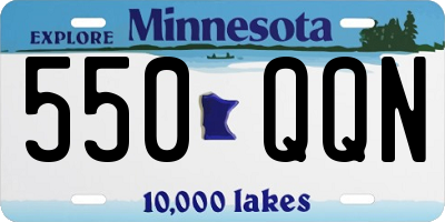 MN license plate 550QQN