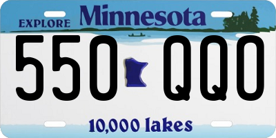 MN license plate 550QQO