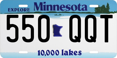 MN license plate 550QQT