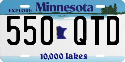 MN license plate 550QTD