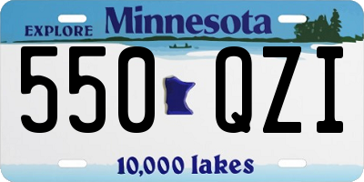 MN license plate 550QZI