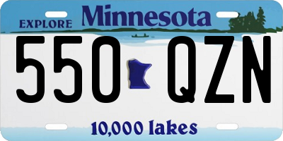 MN license plate 550QZN