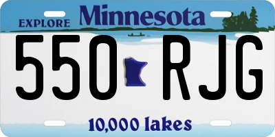 MN license plate 550RJG