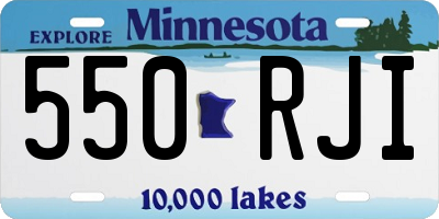 MN license plate 550RJI