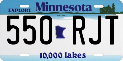 MN license plate 550RJT