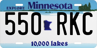 MN license plate 550RKC