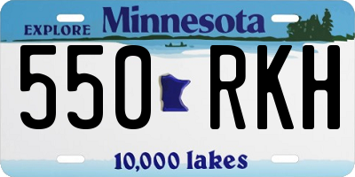MN license plate 550RKH