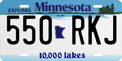 MN license plate 550RKJ
