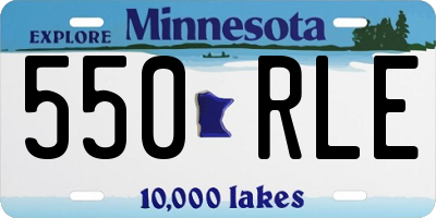 MN license plate 550RLE