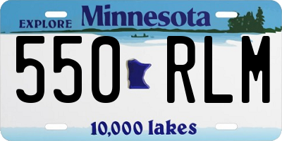 MN license plate 550RLM