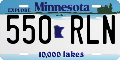 MN license plate 550RLN