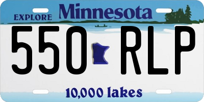 MN license plate 550RLP
