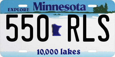 MN license plate 550RLS