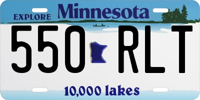 MN license plate 550RLT
