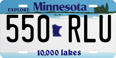 MN license plate 550RLU