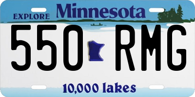 MN license plate 550RMG