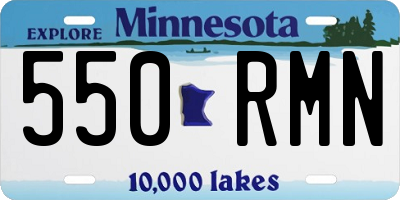 MN license plate 550RMN
