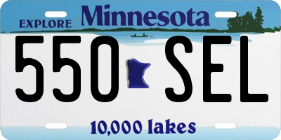 MN license plate 550SEL