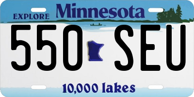 MN license plate 550SEU