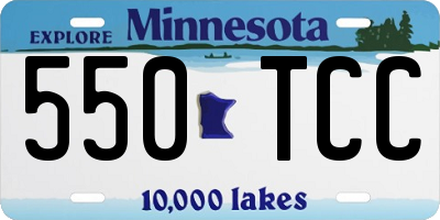 MN license plate 550TCC