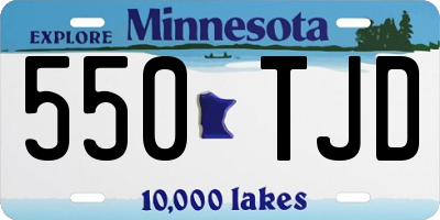 MN license plate 550TJD