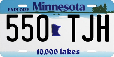 MN license plate 550TJH