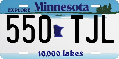 MN license plate 550TJL
