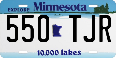 MN license plate 550TJR