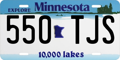 MN license plate 550TJS