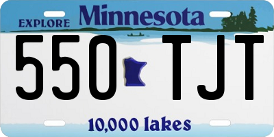 MN license plate 550TJT