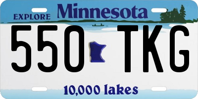 MN license plate 550TKG