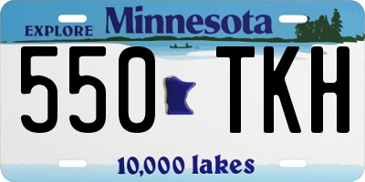 MN license plate 550TKH