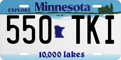 MN license plate 550TKI