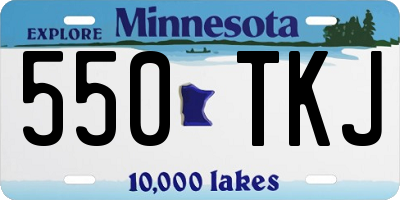 MN license plate 550TKJ