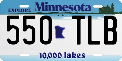 MN license plate 550TLB