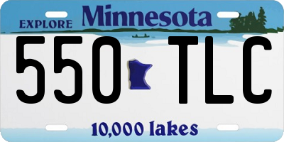 MN license plate 550TLC