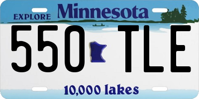 MN license plate 550TLE