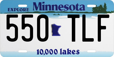 MN license plate 550TLF