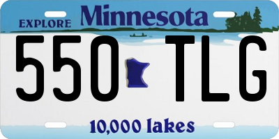 MN license plate 550TLG