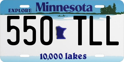 MN license plate 550TLL