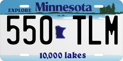 MN license plate 550TLM