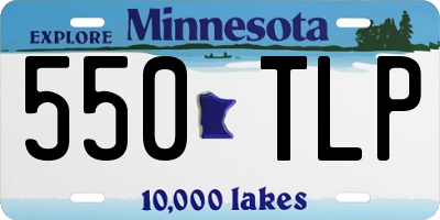 MN license plate 550TLP