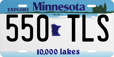 MN license plate 550TLS