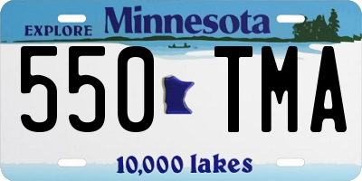 MN license plate 550TMA