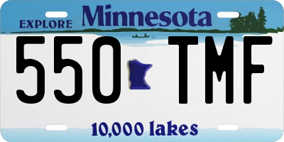 MN license plate 550TMF