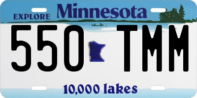 MN license plate 550TMM