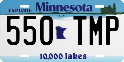 MN license plate 550TMP