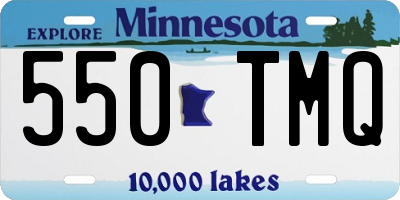 MN license plate 550TMQ