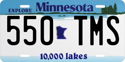 MN license plate 550TMS