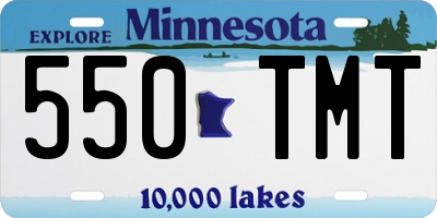 MN license plate 550TMT